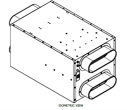 Isometric View of Ventsys Heat Exchanger Diagram